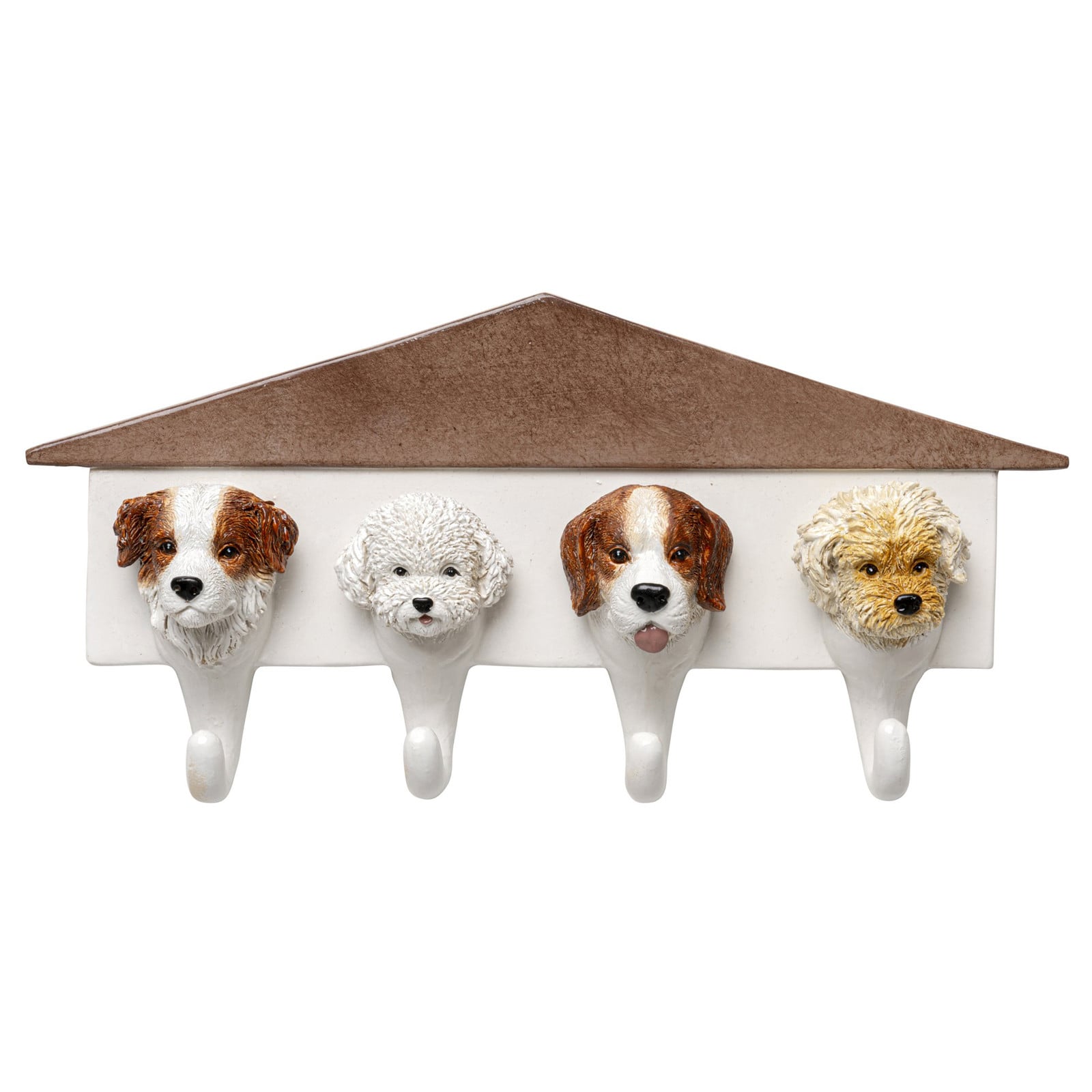 home24 Wandkapstok Dogs Out in meerdere kleuren, 37 cm