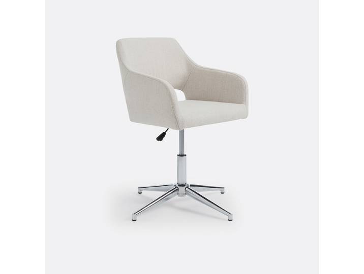 LA REDOUTE Fauteuil de bureau rotatif, Esma Beige Ecru
