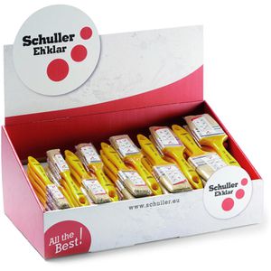 Schuller Malerpinsel Mercato 70001, Set, 72-teilig, Flachpinsel, Mischborste, für Lack & Lasur