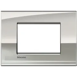 Legrand LNC4803PL Abdeckrahmen LIVINGLIGHT AIR, 3-modulig, Farbe: Palladium