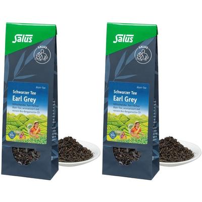 Earl Grey schwarzer Tee Blatt-Tee Bio Salus 2x 2x75 g