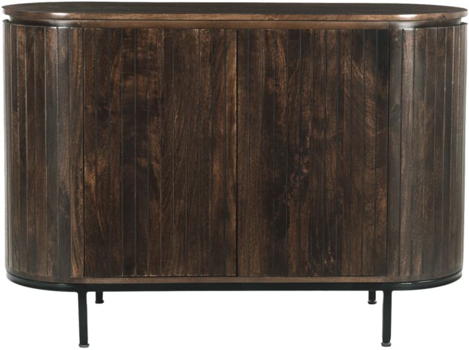 Moloo Aparador de 115 cm en madera maciza marrón