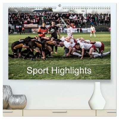 Sport Highlights (hochwertiger Premium Wandkalender 2026 DIN A2 quer), Kunstdruck in Hochglanz