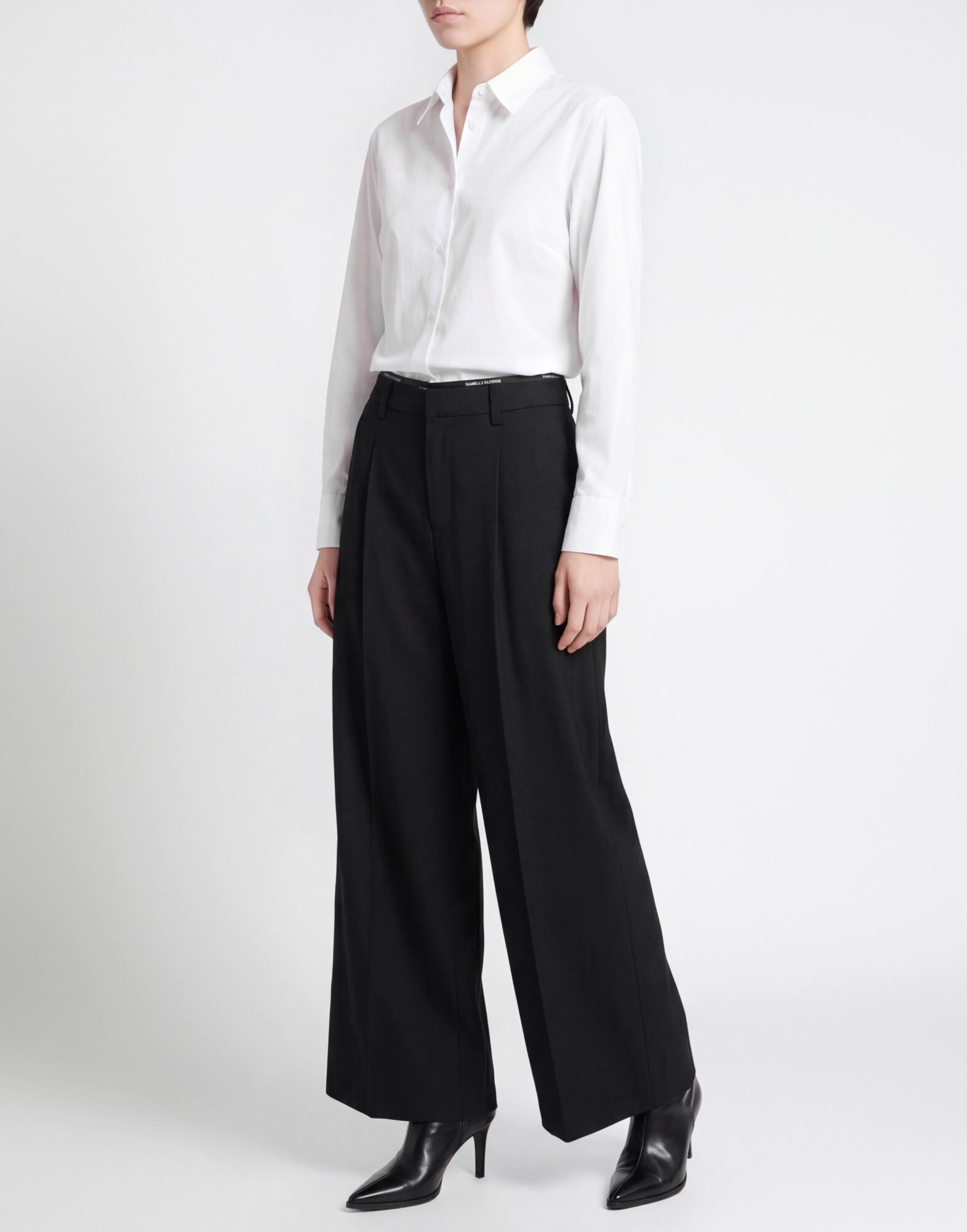 Isabelle Blanche Paris Pantalones Mujer Negro L Mujer