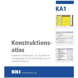 BKI Konstruktionsatlas KA1, Fachbücher von BKI Baukosteninformationszentrum Deutscher Architektenkammern, BKI