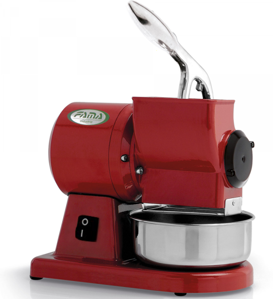 Fama Industrie FAMA MIGNON GM - Elektrische Reibe Farbe rot - Gehäuse aus poliertem Aluminium - 0.5 PS