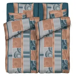 WINTERENGEL Bettwäsche Farbverlauf Mikrofaser Flanell Doppelbett, 8tlg.