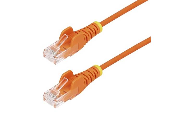 StarTech 1m Cat6 Slim Ethernet Kabel, LSZH, Oranje (N6PAT100CMORS)