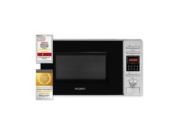 exquisit Mikrowelle, 20,00 l, digitaler Timer, 8 Automatikprogramme