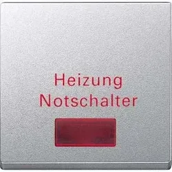 Merten Wippe alu Heizungs-Notschalter MEG3327-0460