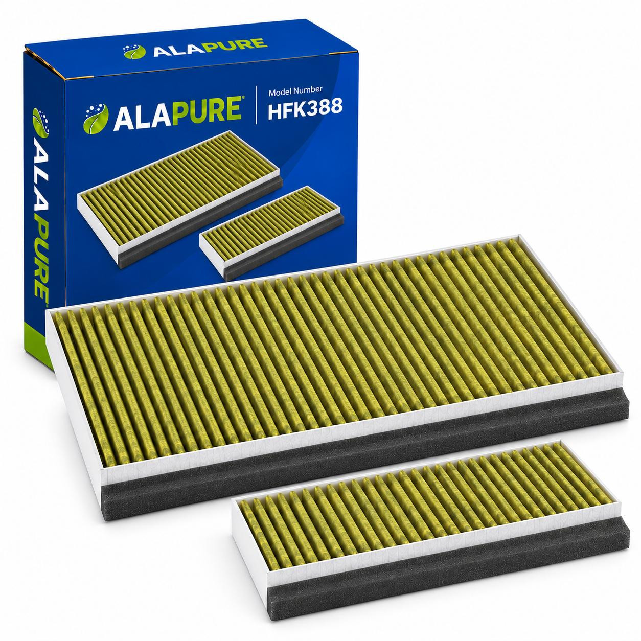 Alapure CleanAir Plus actieve koolstoffilter set voor Bosch 11042136 / 17005406