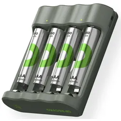 GP USB-Akku-Ladegerät inkl. Akkus B441U 4-Port