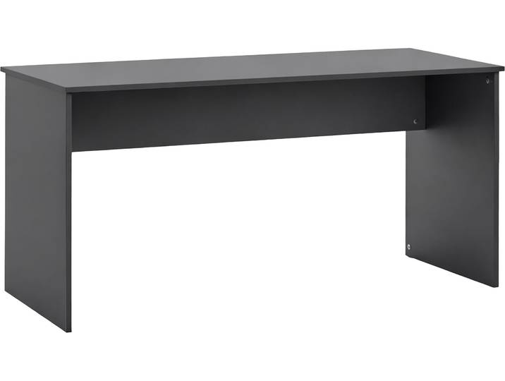 Schreibtisch SCHILDMEYER METZ, Breite 144 cm, modernes & zeitloses Design, MADE IN GERMANY , grau (anthrazit, anthrazit, anthrazit), B:144cm H:73,6cm T:65cm, Tische, Schreibtisch, Einfache Montage mit verständlicher Aufbauanleitung, MADE IN GERMANY
