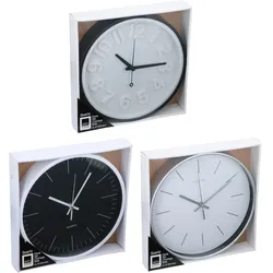 Arti Casa, Wanduhr, Wanduhr Ø30xh4,6cm 3-fach sortiert (30 cm)