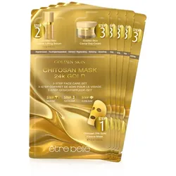 être belle Golden Skin 3-Step Gesichtspflege-Maske (5 Stk.)