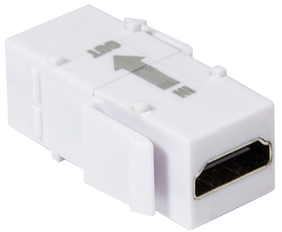LogiLink Keystone module connector HDMI naar HDMI met repeater, wit