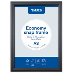 Klapprahmen Europel Economy A3 schwarz 25mm