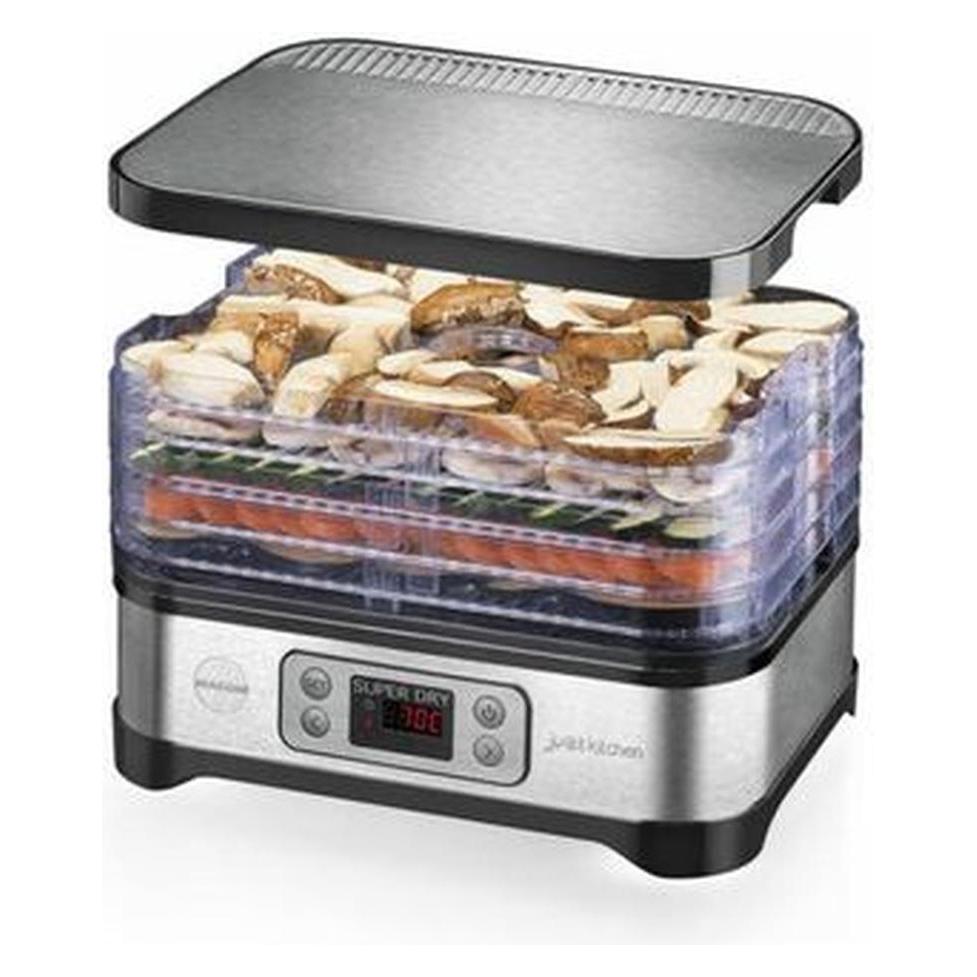 Macom Superdry Nero, Trockner aus gebürstetem Stahl, lcd-Bildschirm mit einstellbarer Temperatur und Timer (45038056)