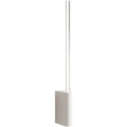 Zafferano Brillante zylindrische 5-W-LED-Wandleuchte aus weiß lackiertem Aluminium, wählbare Farbtemperatur (2200 K-3000 K), minimalistisches Design, 50,7 cm