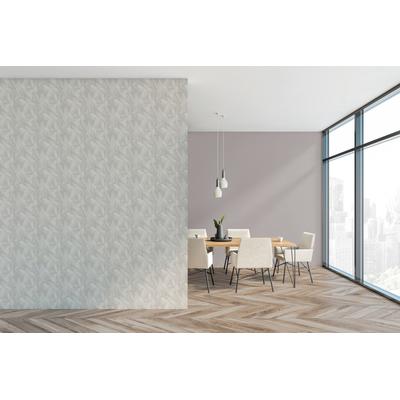 Vliestapete LIVING WALLS "Geometrische Tapete aus Holzoptik - Vliestapete", grau, B:0,53m H:0,02m L:10,5m, Vlies, Tapeten, Moderne Tapete mit Holzstruktur