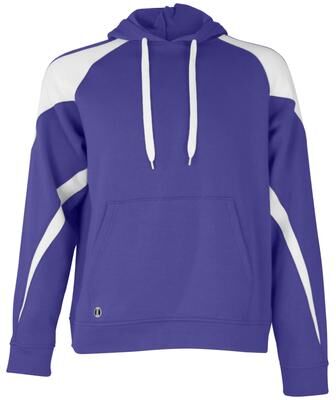 Holloway 229546 Prospect Hoodie in Purple/White size 3XL   Cotton/Polyester Blend