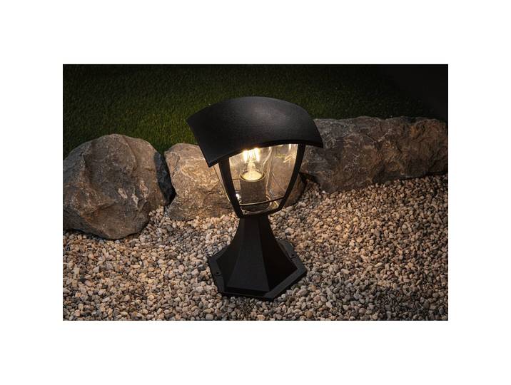 Borne éclairage extérieur Classic I 16 x 28 x 16cm Noir