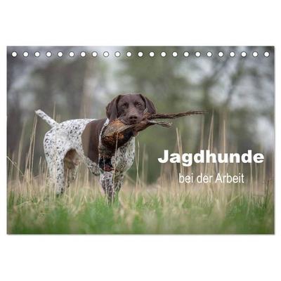 Jagdhunde bei der Arbeit (Tischkalender 2027 DIN A5 quer), CALVENDO Monatskalender