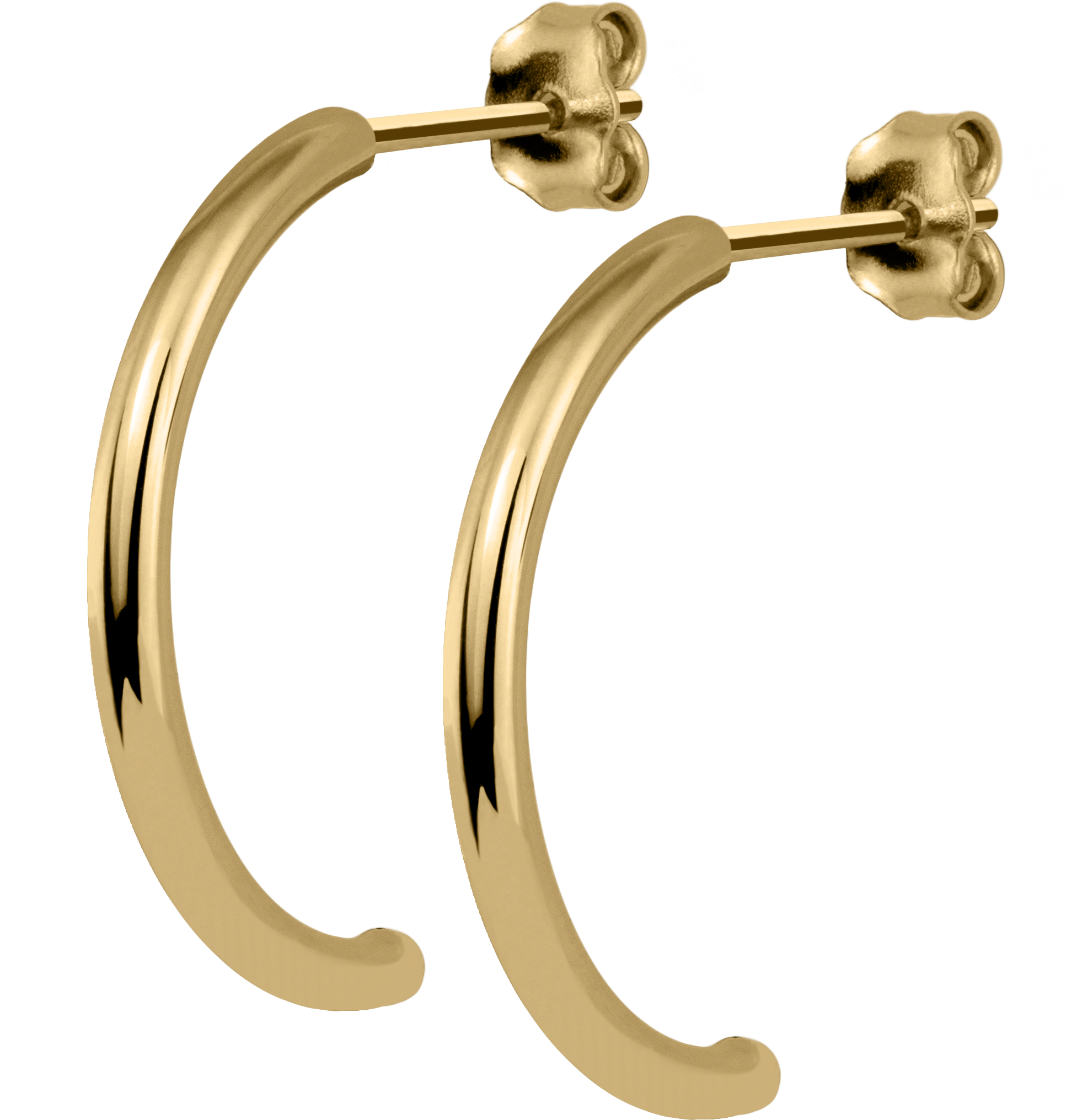 Jacques Lemans Ohrstecker, Gelbgold, 585/14K