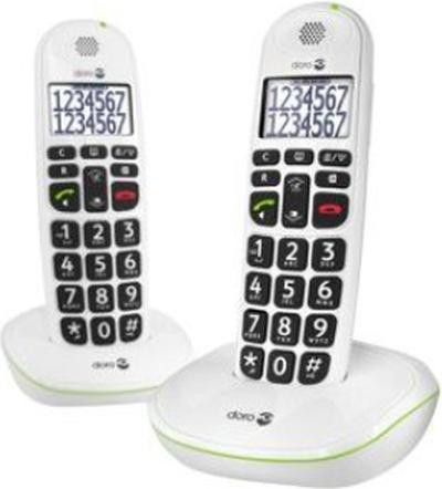 Doro PhoneEasy 110 DECT-telefoon met luidsprekerfunctie en belleridentificatie, Wit