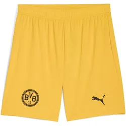 Puma, Herren, Sporthose, BVB Shorts Replica w/ blocking (L), Schwarz, Gelb
