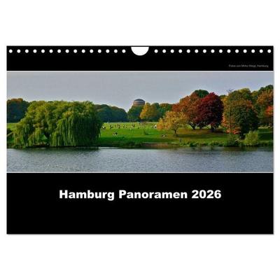 Hamburg Panoramen 2026 (Wandkalender 2026 DIN A4 quer), CALVENDO Monatskalender