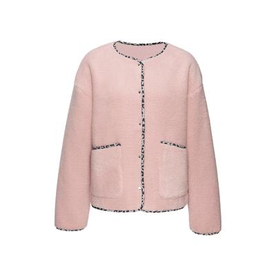 Fleecejacke VIVANCE, Damen, Gr. 38, rosa (mauve), Fleece, Obermaterial: 100% Polyester, unifarben, figurumspielend hüftlang, Rundhals, gerader Abschluss, Jacken Fleecejacke