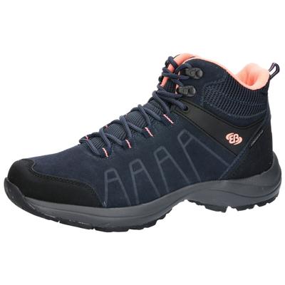 Stiefel BRÜTTING "Trekkingstiefel Mount Harvard High", Damen, Gr. 37, blau, Veloursleder, Schuhe Stiefel