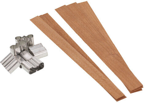 Holzdochte 10 mm + 14 mm, 6 Stück