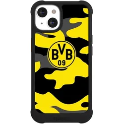 Nivocase Hülle für Apple iPhone 13 Stossfeste Handyhülle NIVOmax Case Schwarz BVB Borussia Dortmund (Apple iPhone 13), Smartphone Hülle, Schwarz