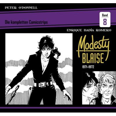 Modesty Blaise: Die kompletten Comicstrips / Band 8 1971 - 1972, Gebundene Ausgabe von Peter O'Donnell; Bocola Verlag, 978-3-946842-82-8
