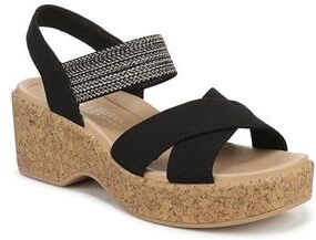 Women's Verity Platform Sandal by Bzees for LifeStride in Black (Size 6 M)