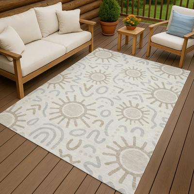 Addison Rugs Machine Washable Indoor/ Outdoor Modern Sol Chantille Rug