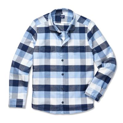Hemdjacke MARVELIS, Herren, Gr. M, blau, Obermaterial: 100% Baumwolle, Manschette, Jacken