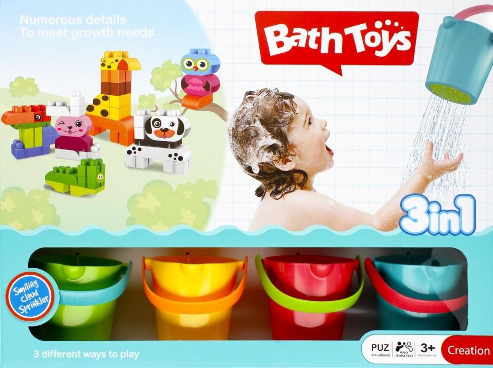 Mega Creative Waterdierenspeelgoed Beker Set 3-in-1