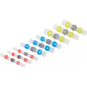 BGS-technic Lötverbinder 85220, wasserdicht nach IP67, 2,7 bis 6,8 mm², gelb, rot, blau, 9-teilig