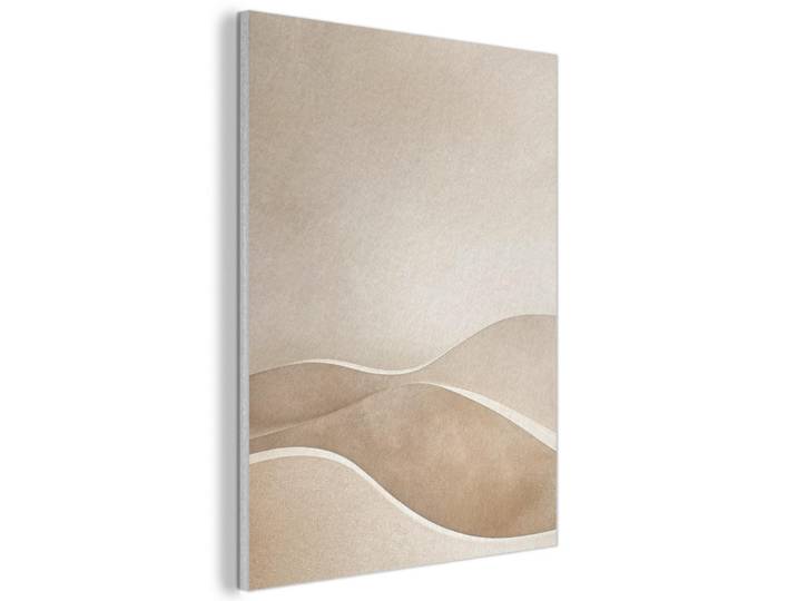 MuchoWow Akustikbild Beige - Natur - Abstrakt - Modern Wanddeko 70x100 cm, Kunststoff, Rechteckig, 70x100x0.9 cm, Tapeten & Wandverkleidungen, Akustikpaneele