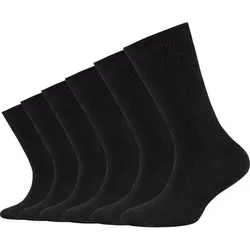 CAMANO Kinder Socken Online Children ca-soft organic cotton Socks 6p, Größe 35-38 in Schwarz Schwarz