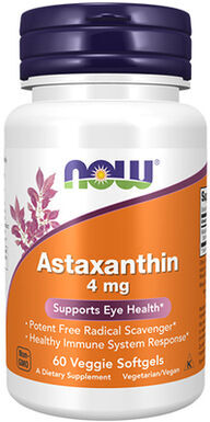Now Astaxanthin 4 mg 60 cápsulas
