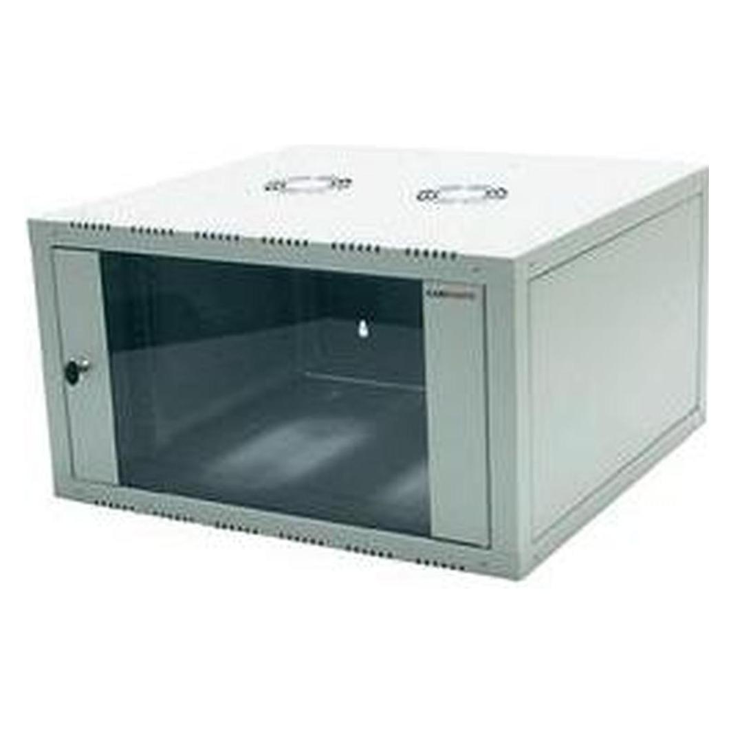 LogiLink 19" Wandverteiler, einteilig, 6 HE, lichtgrau (6 HE, 19 Zoll Rack) (W06E66G)