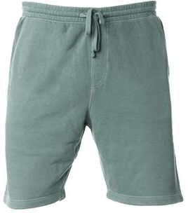 Independent Trading Co. PRM50STPD Men's Pigment-Dyed Fleece Shorts in Pigment Alpine Green size XS   Cotton/Polyester Blend