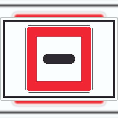 HB-Druck Anhalten Aufkleber mit Symbol Stopp A4 (210x297mm)