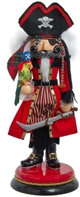 Hollywood Nutcrackers Kurt Adler 15-Inch Hollywood Pirate Nutcracker - Multicolored
