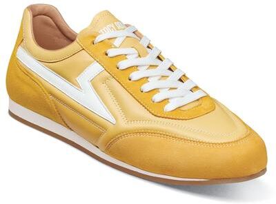 Stacy Adams Action 150 (Men's) Athletic in Yellow, Size 7 M, Leather/Rubber/Synthetic