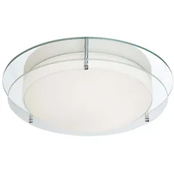 LED Decken Lampe Leuchte Chrom Weiß Flur Büro Schlaf Wohn Zimmer Beleuchtung